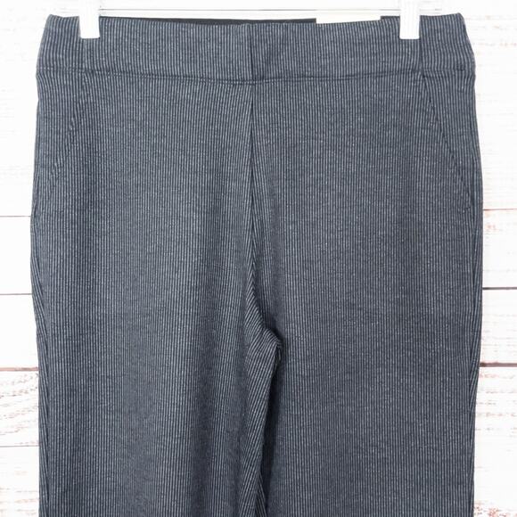 NEW Max Studio Black and Charcoal Slim Ankle Trouser Small, MSRP $98 - Picture 2 of 12